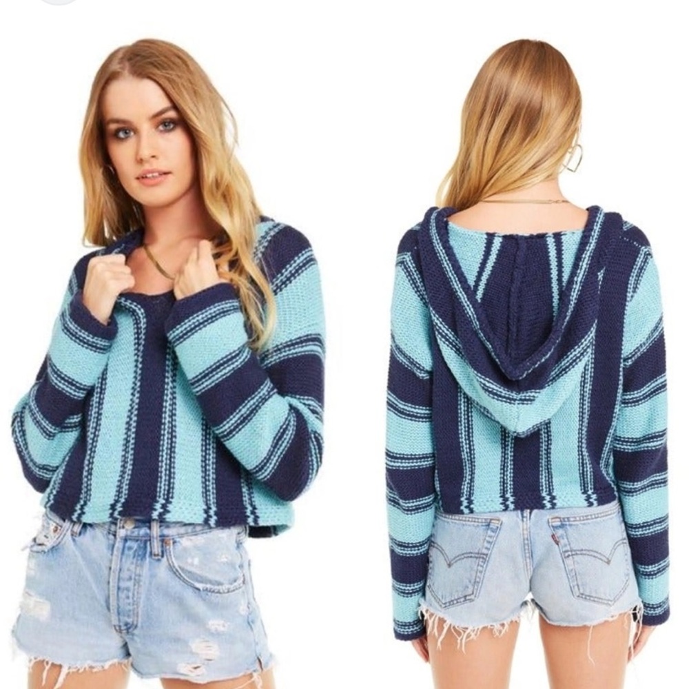 NWT WILDFOX STRIPED HOODIE